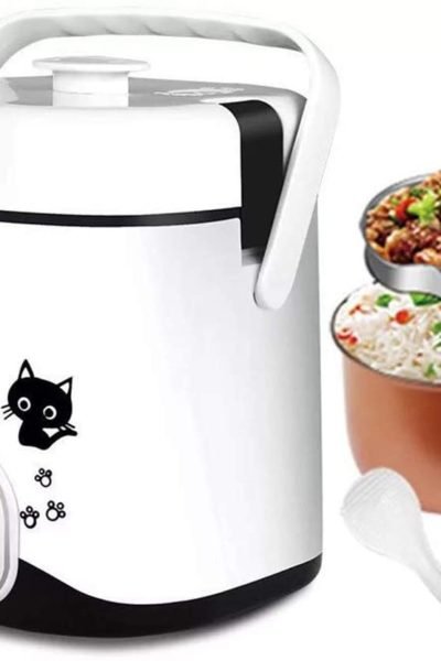 IronRen 1.2L Mini Rice Cooker (Electric Lunch Box & Travel Rice Cooker Small)